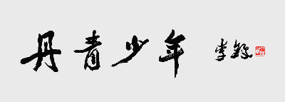 中国国宝级书法泰斗李铎先生亲自书写“丹青少年”