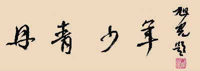 河北省书法家协会名誉主席旭宇先生题字